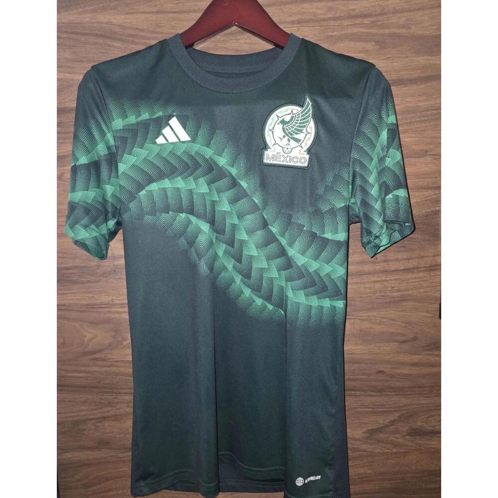 Adidas Mexico Pre Match Warm Up Boy's Jersey Green HF1369 (Small)